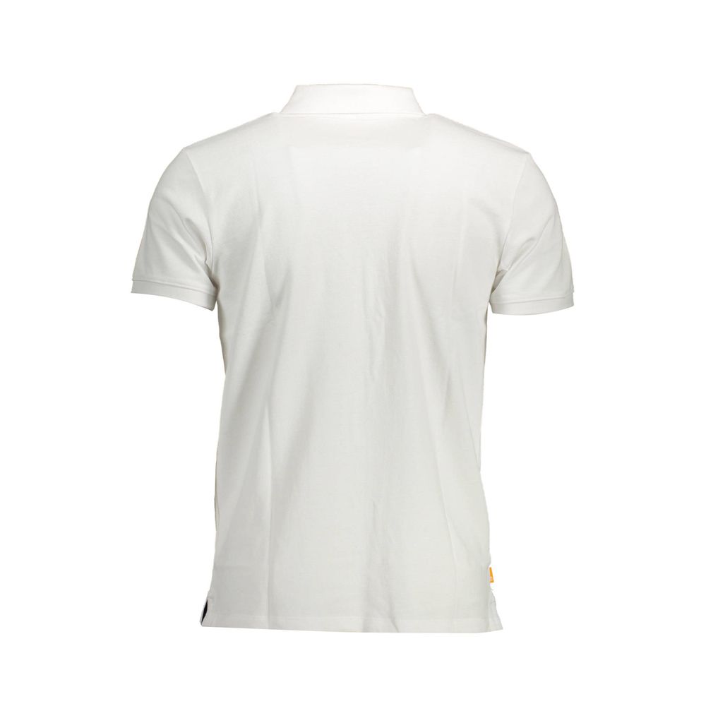Timberland Men's White Cotton Polo Shirt