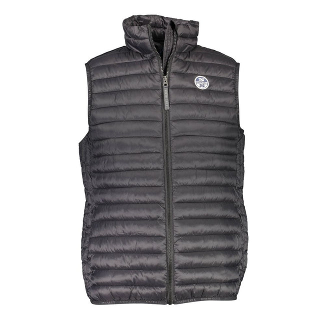 North Sails Ärmellose Polyamidjacke in Schwarz
