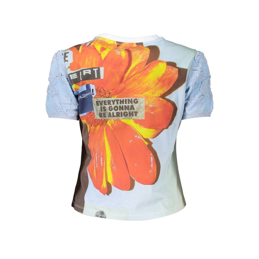 Desigual Azure Cotton T-Shirt for Women