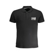 Cavalli Class Schwarzes Herren-Poloshirt aus Baumwolle