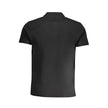 Cavalli Class Schwarzes Herren-Poloshirt aus Baumwolle