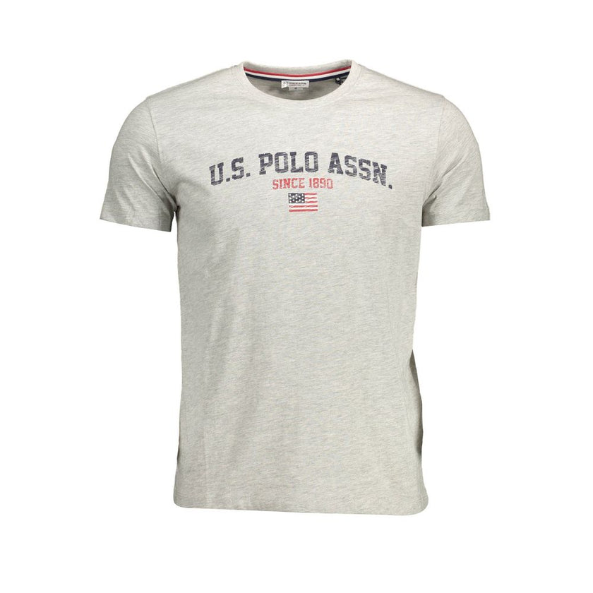 U.S. POLO ASSN. Graues Baumwoll-T-Shirt für Herren