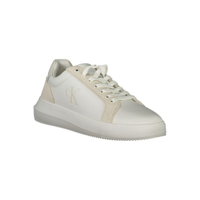 Calvin Klein Weißer Herren-Sneaker aus Polyurethan