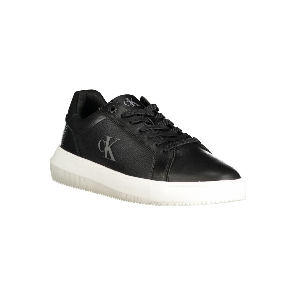 Calvin Klein Men's Black Polyurethane Sneakers