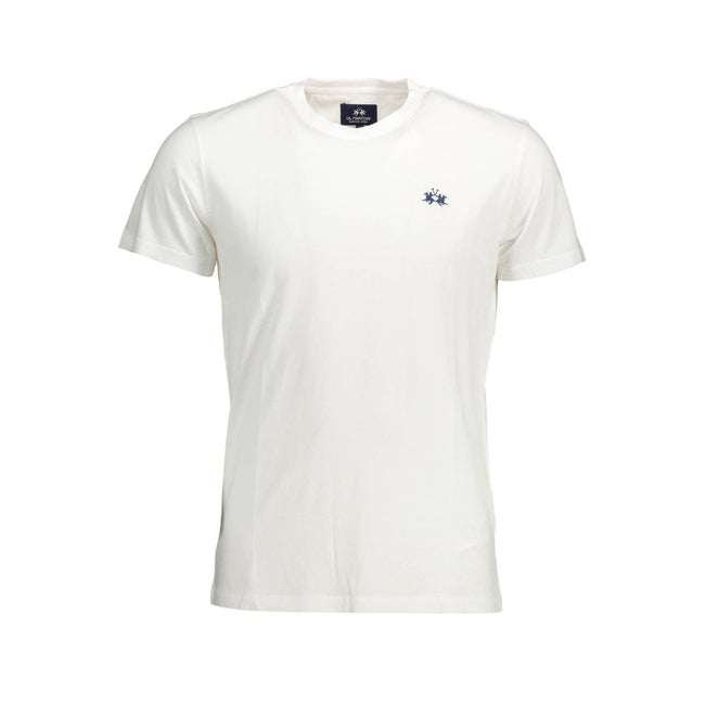 La Martina Bianco Baumwoll-T-Shirt für Herren