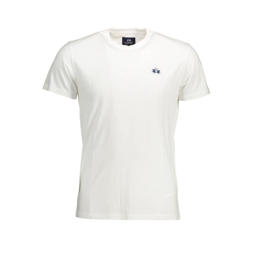 La Martina Bianco Baumwoll-T-Shirt für Herren