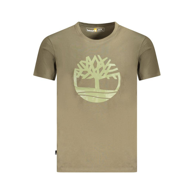 Timberland Verde Baumwoll-T-Shirt für Herren