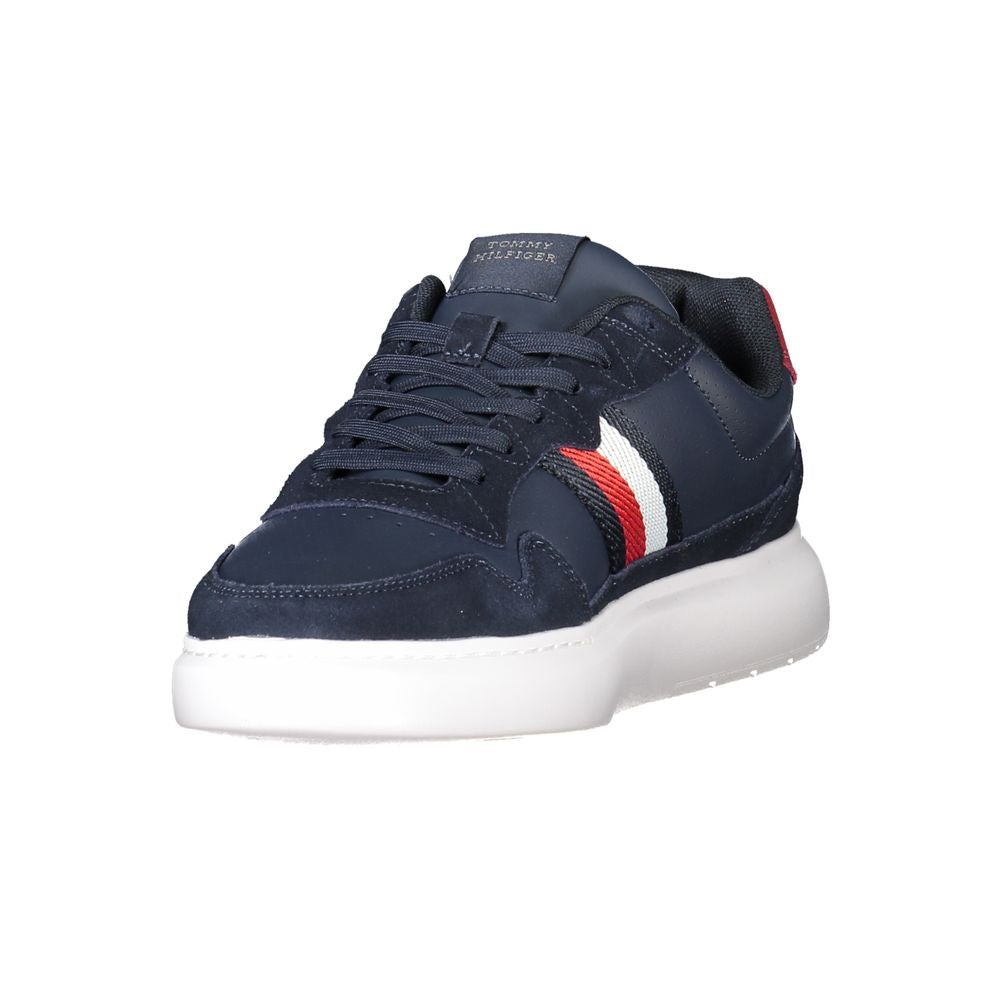 Tommy Hilfiger Men's Blue Polyurethane Sneakers
