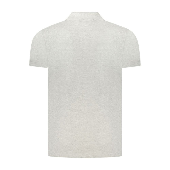 Cavalli Class Graues Baumwoll-Poloshirt