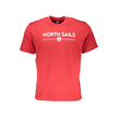 North Sails Rosso Baumwoll-T-Shirt für Herren