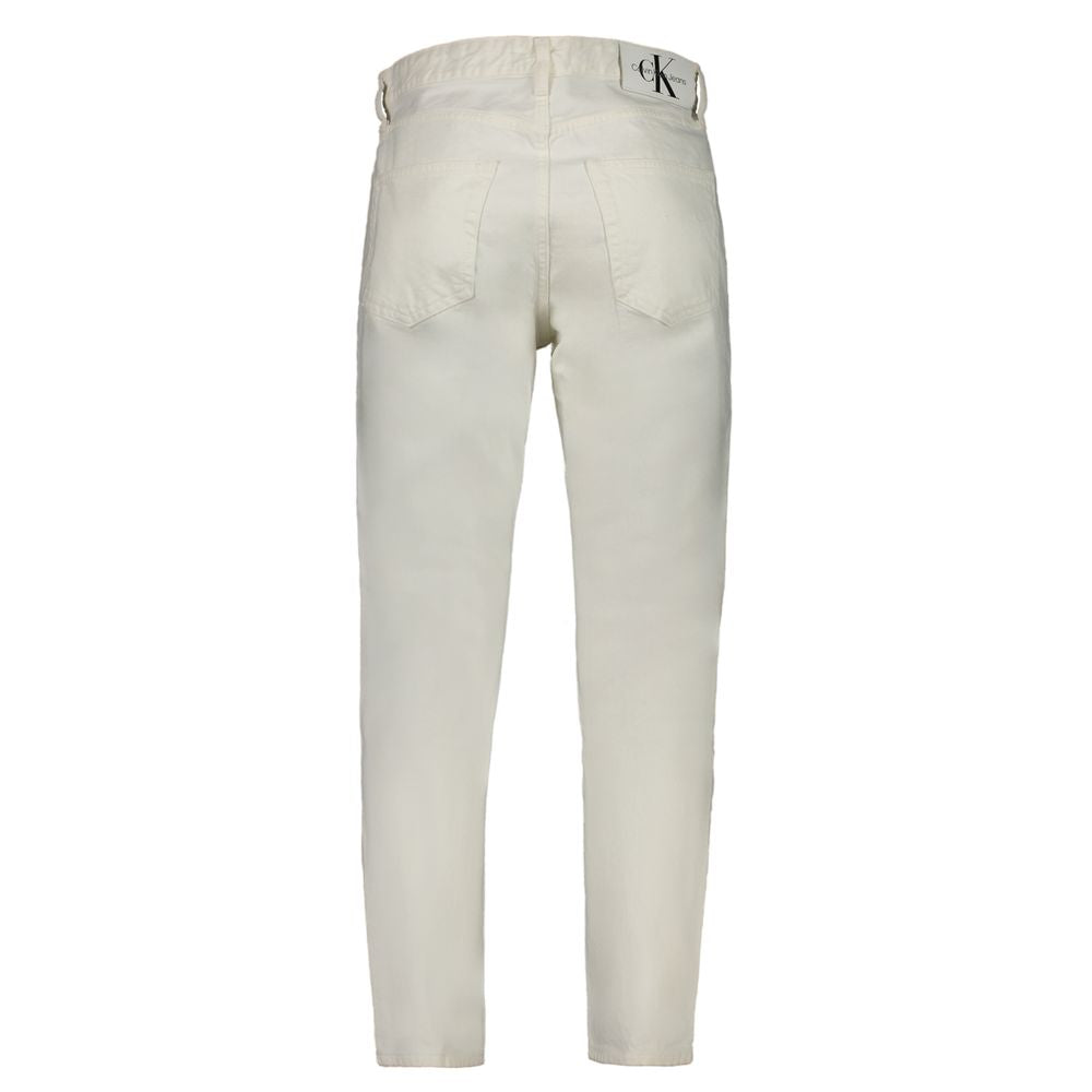 Calvin Klein Herrenjeans aus weißer Baumwolle