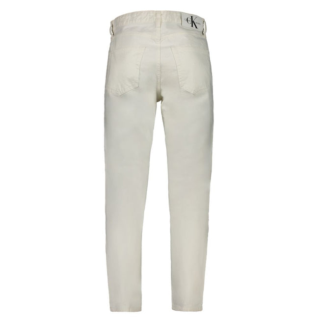 Calvin Klein Herrenjeans aus weißer Baumwolle