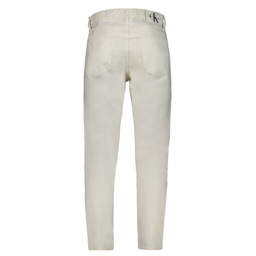 Calvin Klein Herrenjeans aus weißer Baumwolle