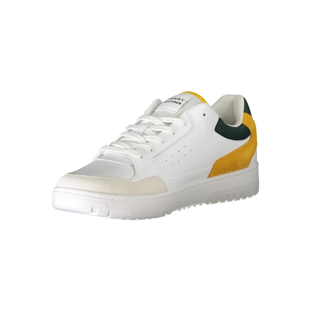 Tommy Hilfiger White Leather Men's Sneaker