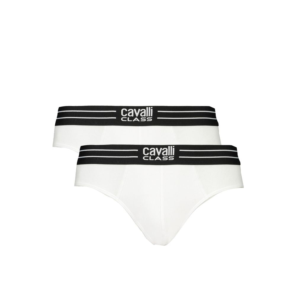 Cavalli Class White Cotton Men's Underwear
