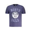 North Sails Blaues Baumwoll-T-Shirt für Herren