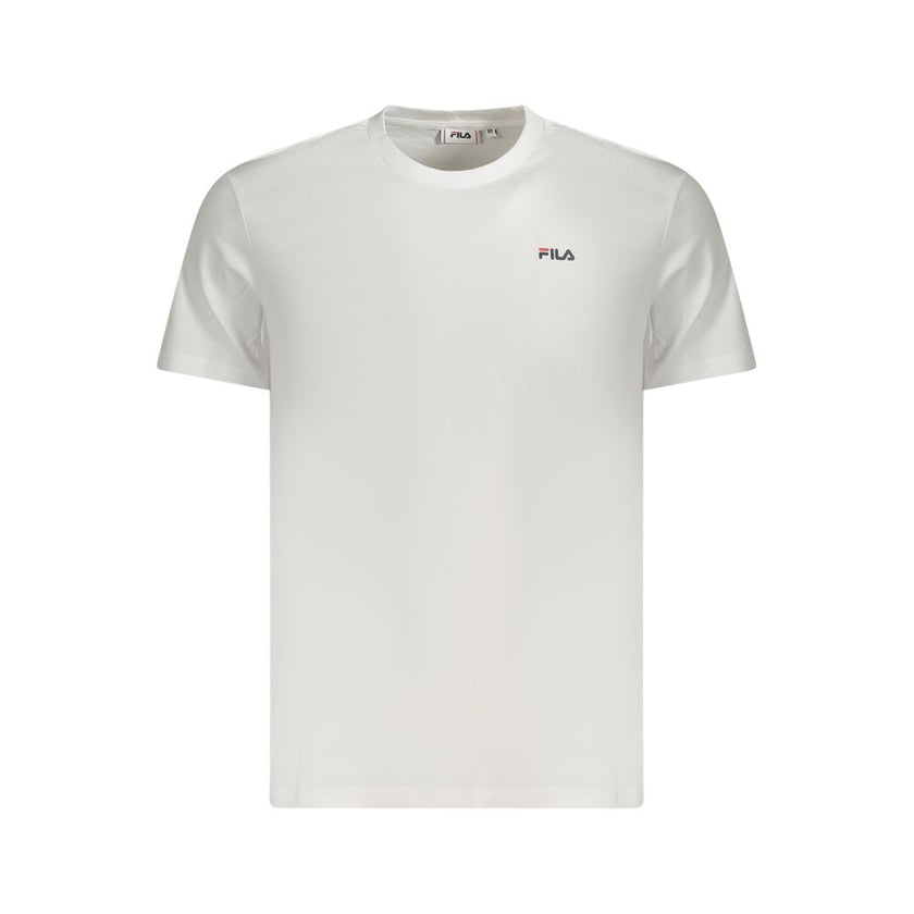 Fila Weißes Baumwoll-T-Shirt für Herren