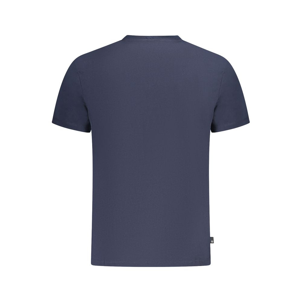 Timberland Blu Baumwoll-T-Shirt für Herren mit Rundhalsausschnitt und Logo-Druck