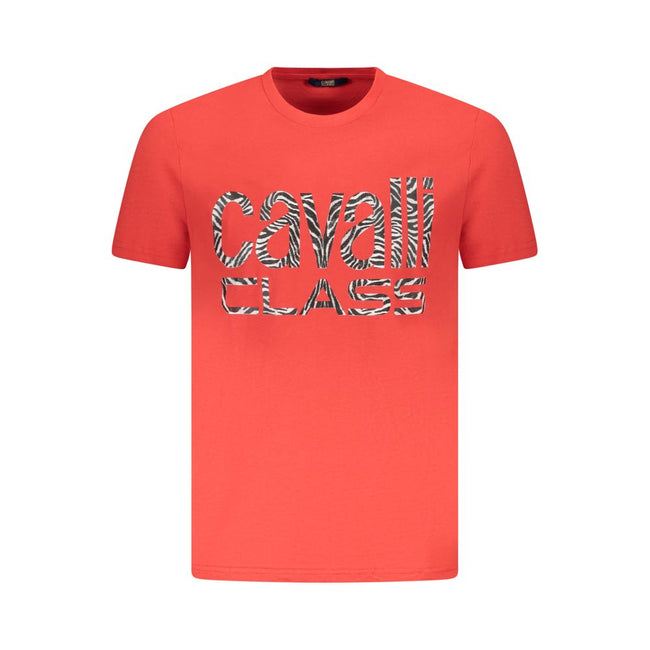 Cavalli Class Baumwoll-T-Shirt in Rot