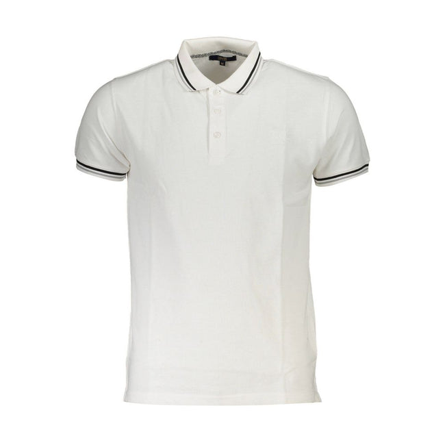 Cavalli Class Weißes Poloshirt aus Baumwolle für Herren