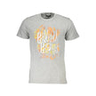 Cavalli Class Grigio Baumwoll-T-Shirt für Herren