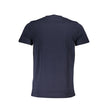 Cavalli Class Blaues Baumwoll-T-Shirt für Herren