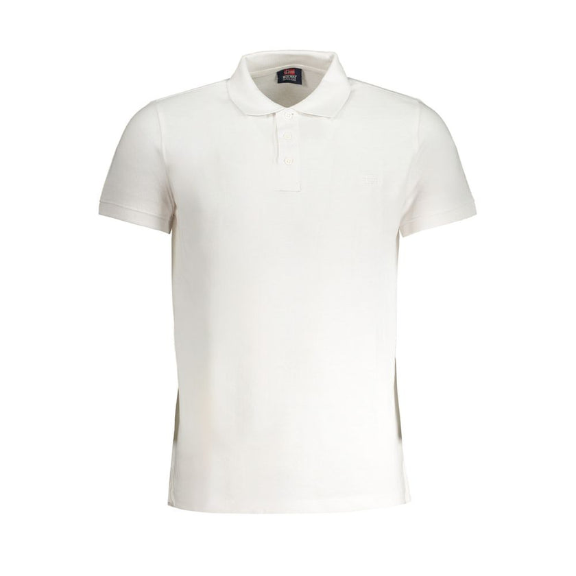 Norway 1963 Weißes Poloshirt aus Baumwolle für Herren