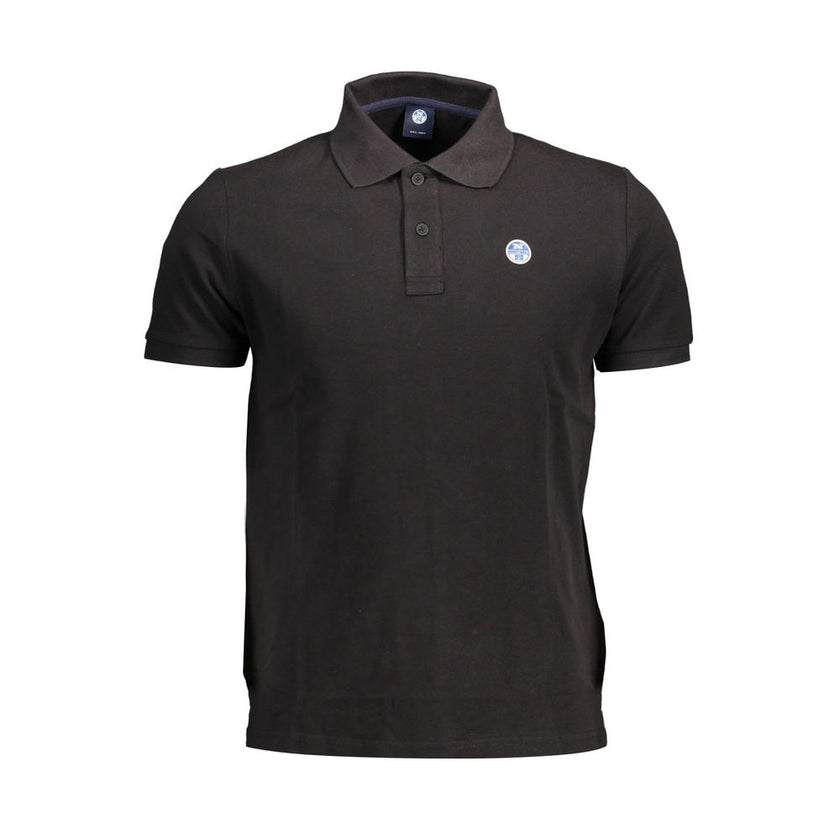 North Sails Schwarzes Herren-Poloshirt aus Baumwolle