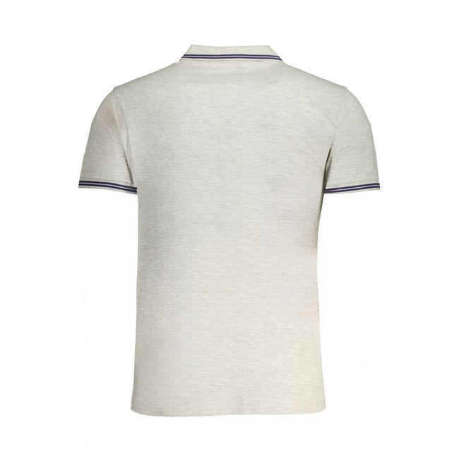 Cavalli Class Grigio Baumwoll-Poloshirt für Herren