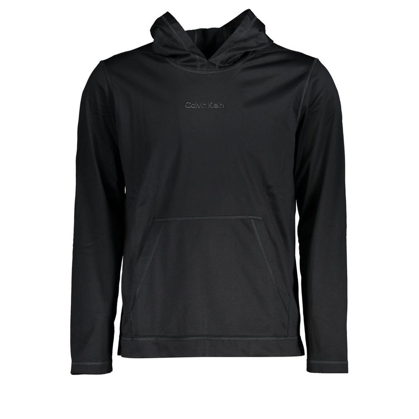 Calvin Klein Schwarzer Polyester Herren-Kapuzenpullover