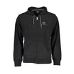 La Martina Schwarzer Baumwollpullover für Männer mit Kapuze