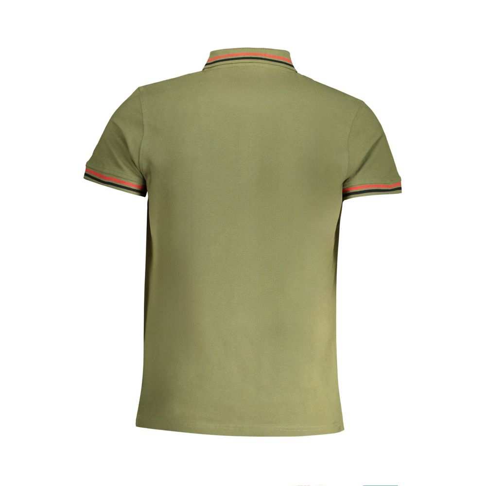 Cavalli Class Men's Green Cotton Polo Shirt