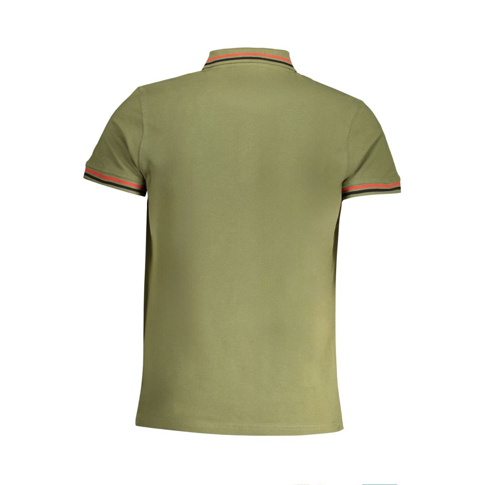 Cavalli Class Verde Baumwoll-Poloshirt für Herren