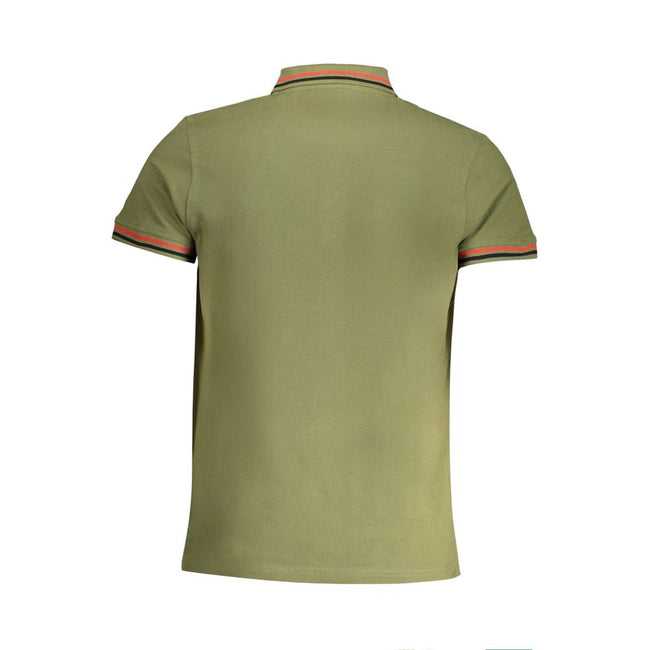 Cavalli Class Verde Baumwoll-Poloshirt für Herren