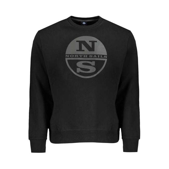 North Sails Schwarzer Baumwoll-Sweatshirt
