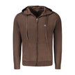 Norway 1963 Braune Polyamid-Strickjacke für Männer