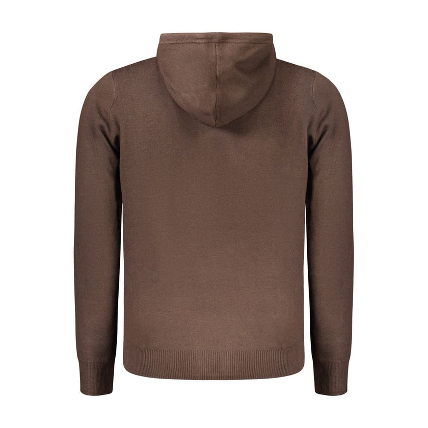 Norway 1963 Braune Polyamid-Strickjacke für Männer