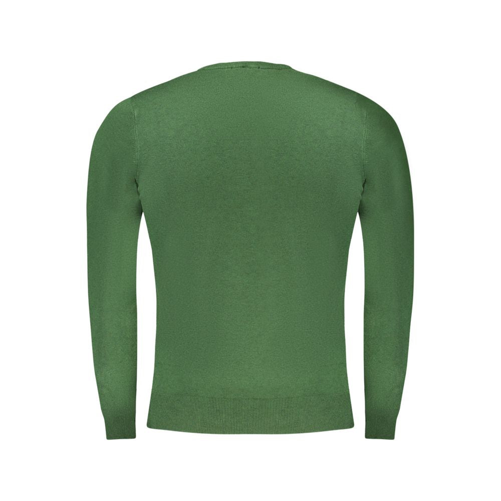 Cavalli Class Green Polyester Pullover
