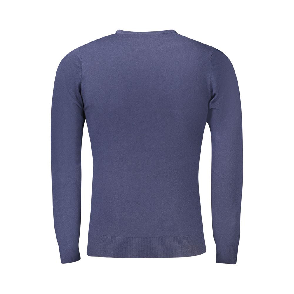 Cavalli Class Blue Nylon Pullover