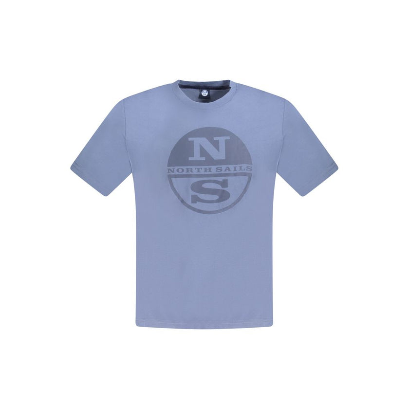 North Sails Blu Baumwoll-T-Shirt für Herren