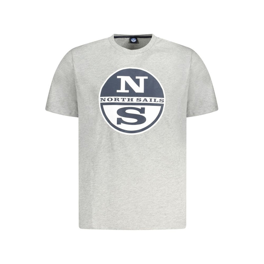 North Sails Grigio Baumwoll-T-Shirt für Herren