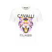 Cavalli Class Bianco Baumwoll-T-Shirt für Herren