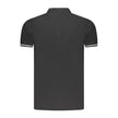 Cavalli Class Schwarzes Baumwoll-Poloshirt für Herren