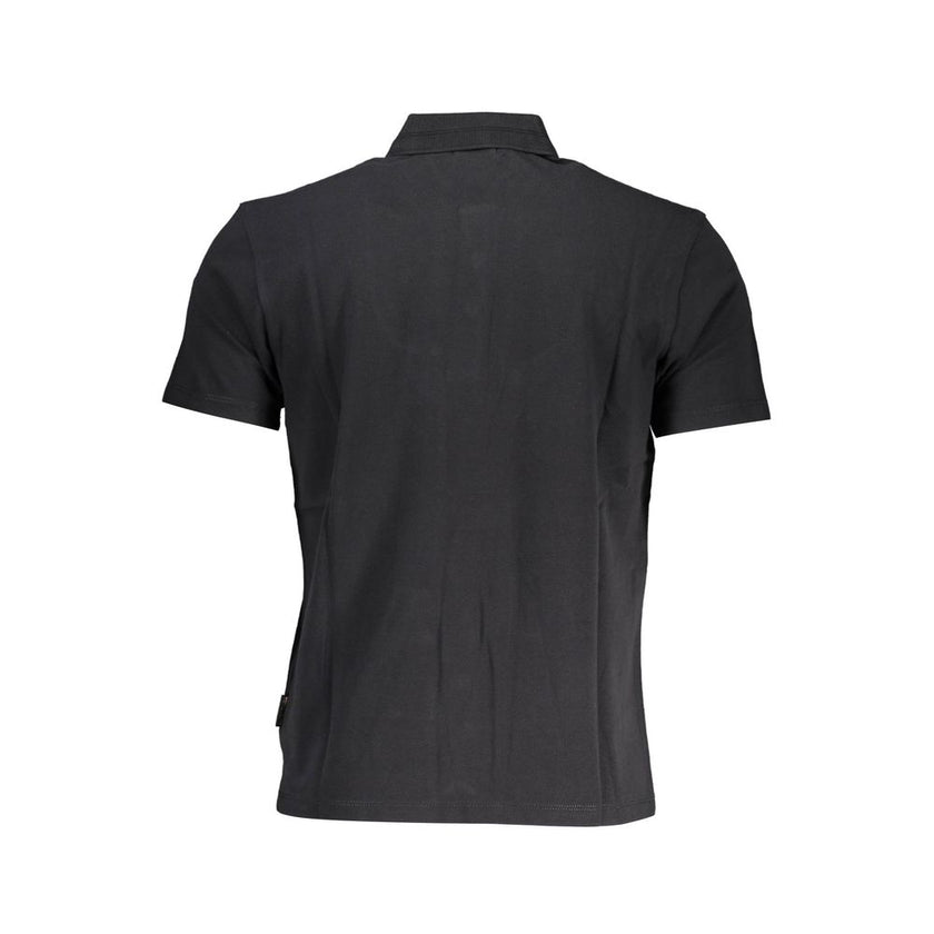 Napapijri Schwarzes Herren-Poloshirt aus Baumwolle