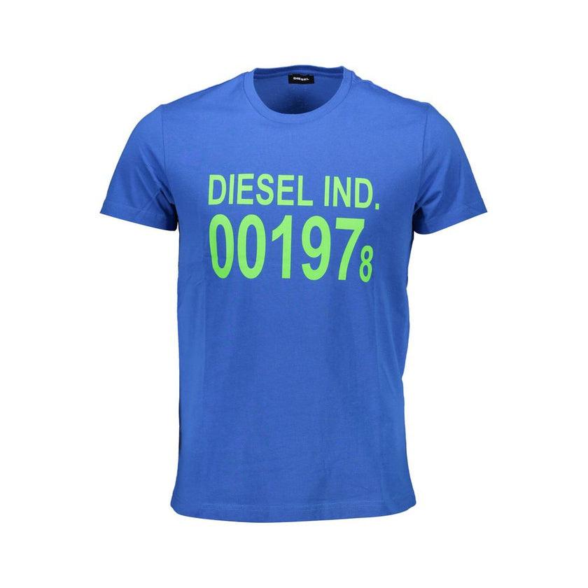 Diesel Blu Baumwoll-T-Shirt für Herren