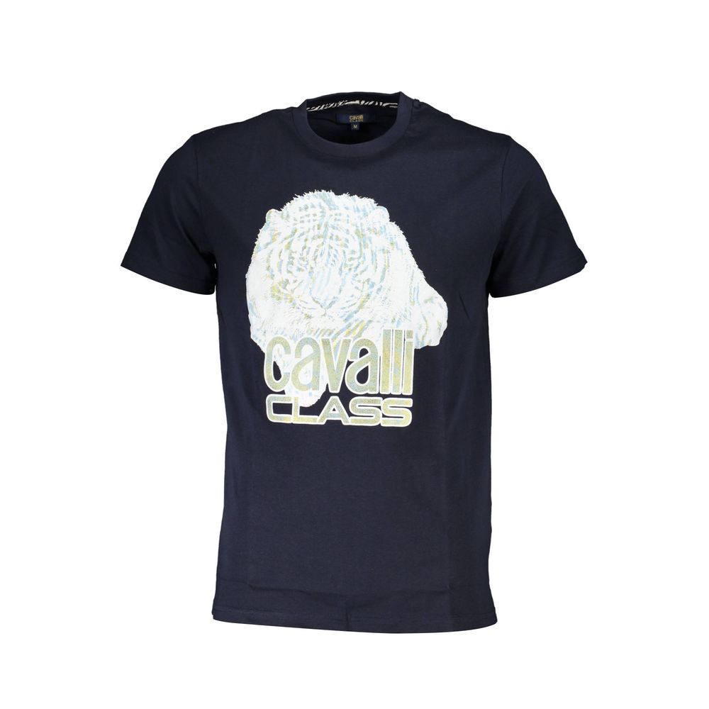 Cavalli Class Men's Blue Cotton T-Shirt