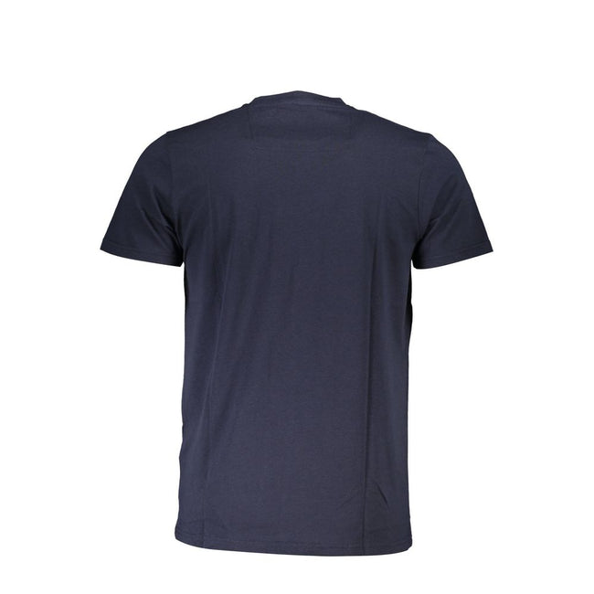 Cavalli Class Blaues Baumwoll-T-Shirt für Herren