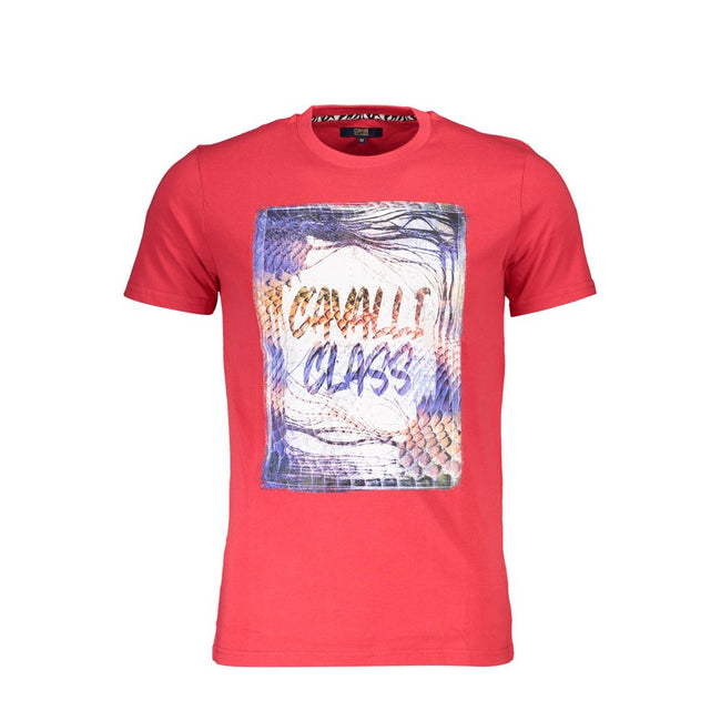 Cavalli Class Baumwoll-T-Shirt in Rot