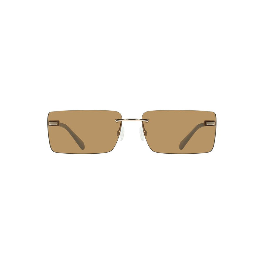 Calvin Klein Beige Metal Sunglasses