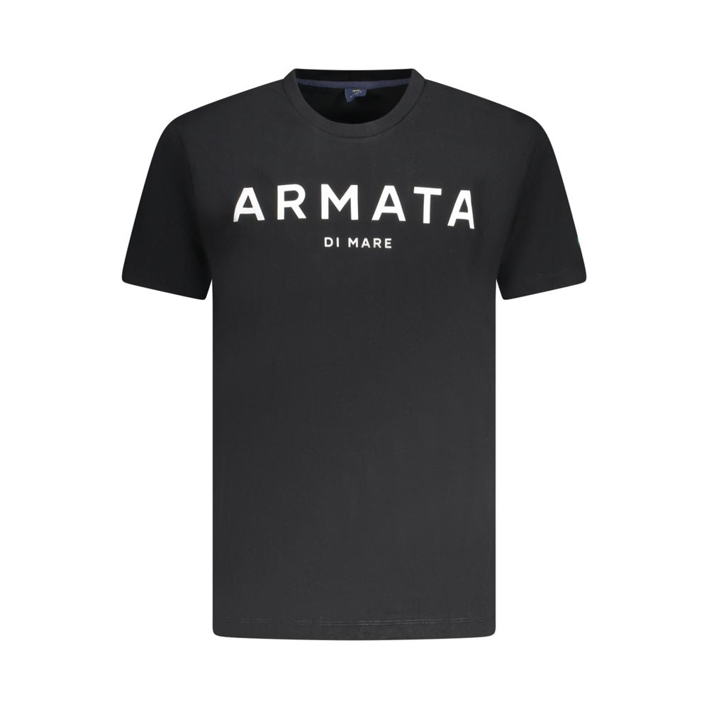 Armata Di Mare Schwarzes Baumwoll-T-Shirt für Herren